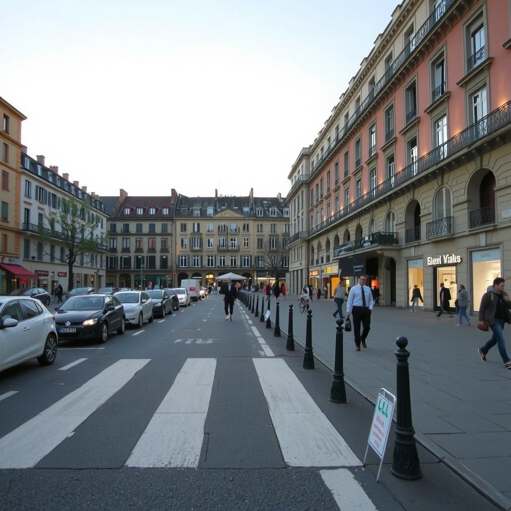 Vue de la Place Bellecour à Lyon, lieu de notre pratique